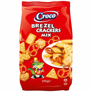Croco Brezel Crackers Salt Mix 250gr