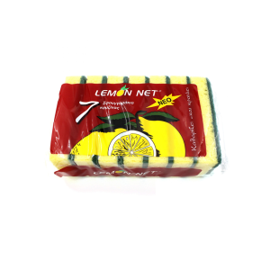 Lemon Net Σετ Σφουγγάρια Πιάτων Κίτρινα 7τμχ