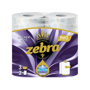 Zebra Χαρτί Κουζίνας Ρολό 2 Ρ 3Φ