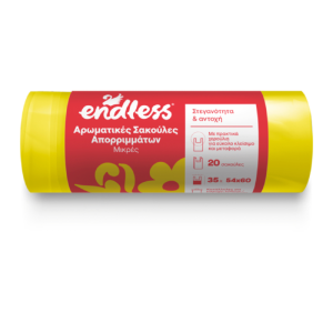 Endless Αρωματικές σακούλες απορριμμάτων με χερούλια 54x60 20τμχ