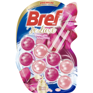 BREF Wc Power Active Στερεό Μπλοκ Tουαλέτας magnolia 2x50gr