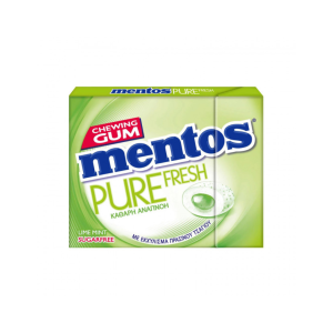 Mentos Τσίχλες Pure Fresh Lime Mint 28g