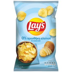 Lays 0% Προσθήκη Αλατιού 105gr