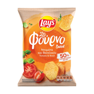 Lays Φούρνου Ντομάτα&Βασιλικός 105gr