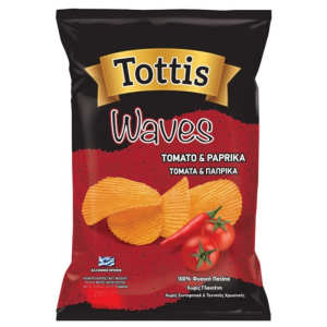 Tottis Waves Chips Ντομάτα&Πάπρικα 90gr