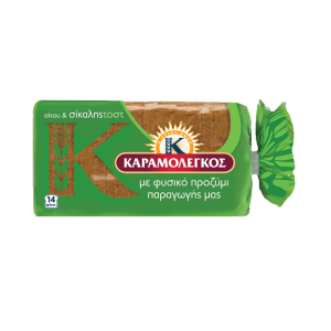 ΚΑΡΑΜΟΛΕΓΚΟΣ Ψωμί του Τόστ Σίτου & Σίκαλης 340gr
