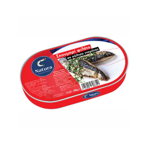 Natura Σκουμπρί Φιλέτο σε Σάλτσα Τομάτας 180gr