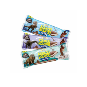 KOUKOUROUKOU Γκοφρέτα Γάλακτος Jurassic 25gr