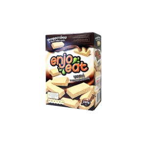 Enjoeat γκοφρετάκια με γέμιση κρέμα κακάο 280gr