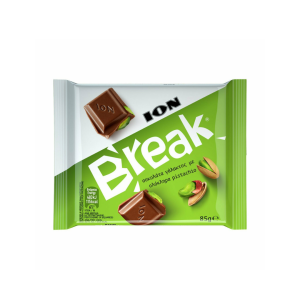 ION Break Σοκολάτα Γάλακτος Φυστίκι Αιγίνης 85gr