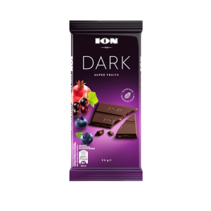 ΙΟΝ Σοκολάτα Dark Με Super Fruits 90gr