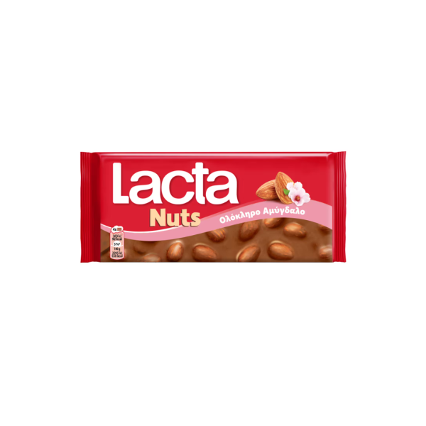 LACTA  Σοκολάτα Ολόκληρο Αμύγδαλο 100g