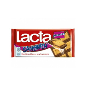 Lacta Sandwich Biscotto Σοκολάτα Γάλακτος 87gr