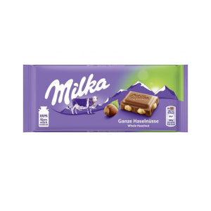 Milka Whole Hazelnuts Σοκολάτα 100gr