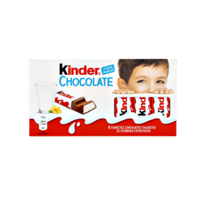 KINDER Chocolate Bars Σοκολάτας Γάλακτος 8τεμ. 100gr
