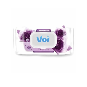 VOI Μωρομάντηλα Midnight Rose Με Καπάκι 100τμχ