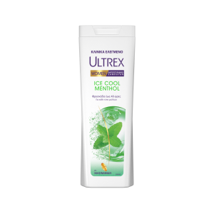 Ultrex Women Σαμπουάν Αντιπιτυριδικό Ice Cool Menthol  360 ml