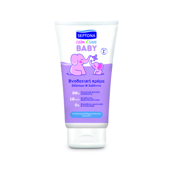 Septona Baby Calm & Care Ενυδατική Κρέμα με Βάλσαμο & Λεβάντα 150 ml