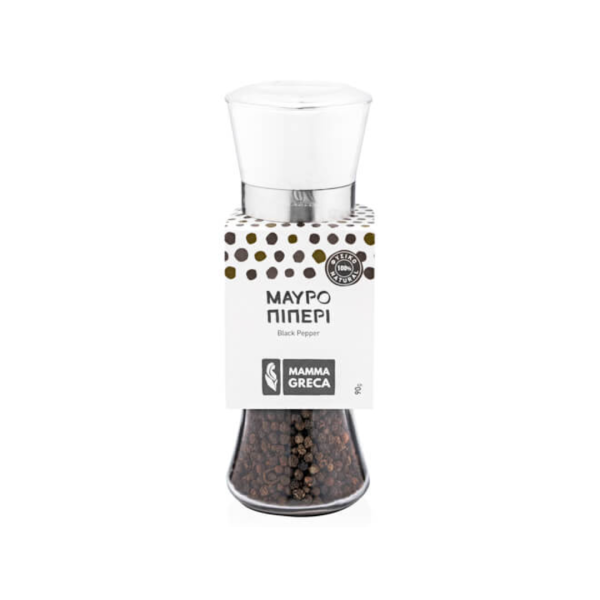 Mamma greca μαύρο πιπέρι Βάζο με Μύλο 90gr