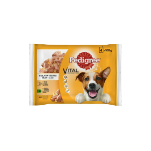 Pedigree Κοτόπουλο & Αρνί Ζελέ 4x100gr
