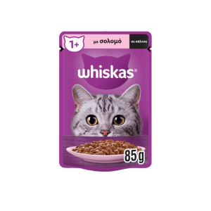 Whiskas Σε Σάλτσα Με Σολομό 85G