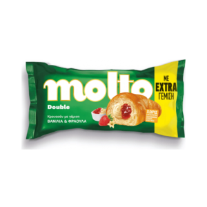 Molto Κρουασάν Double Φράουλα Βανίλια 98gr