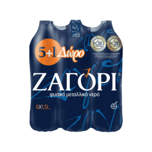 Ζαγόρι Φυσικό Μεταλλικό Νερό 1,5lt (5+1Δώρο)