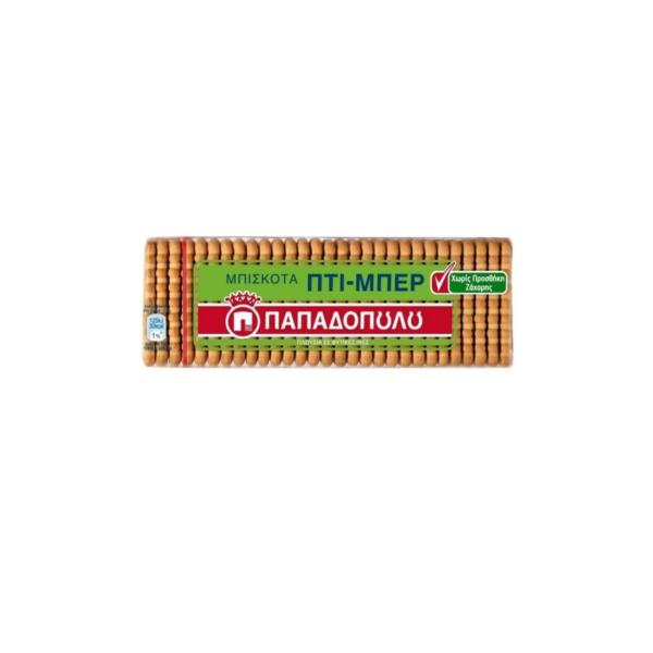 Παπαδοπούλου Μπισκότα Πτι Μπερ Χωρίς Ζάχαρη 225gr