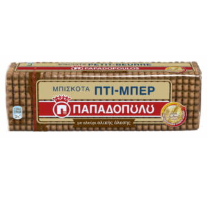 Παπαδοπούλου Πτι Μπερ Μπισκότα Ολικής Άλεσης 225 gr