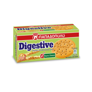 Παπαδοπούλου Μπισκότα Digestive Ολικής Άλεσης Χωρίς Ζάχαρη 250gr