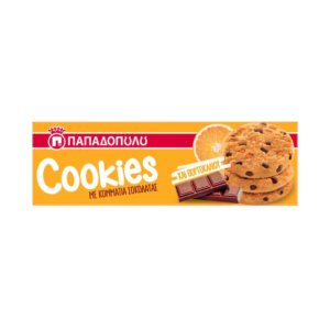Παπαδοπούλου Cookies Πορτοκάλι Σοκολάτα 180gr