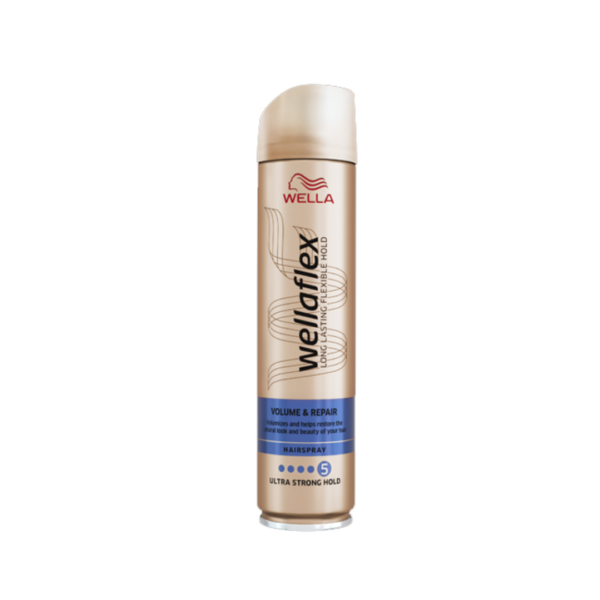 Wellaflex Λακ Μαλλιών Extra Strong Volume & Repair (5) 250ml