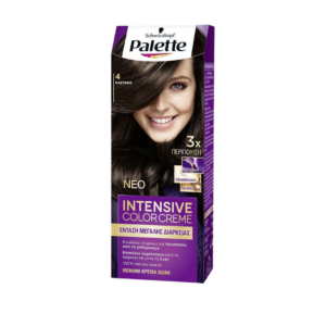 Palette Intensive Color Creme Βαφή Μαλλιών 4 Καστανό