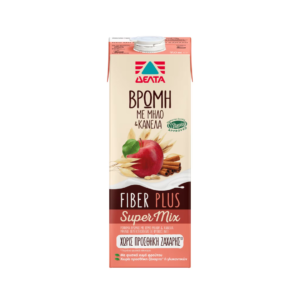 Δέλτα Fiber plus super mix ρόφημα βρώμης με μήλο & κανέλα 1lt
