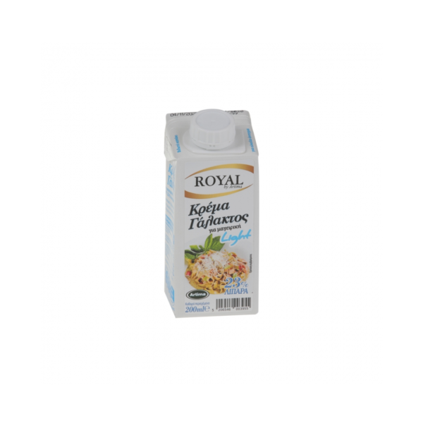 Κρέμα γάλακτος ROYAL light 23% λιπαρά (200ml)