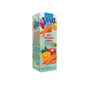Viva Fresh φυσικός χυμός καρότο μήλο πορτοκάλι 250ml
